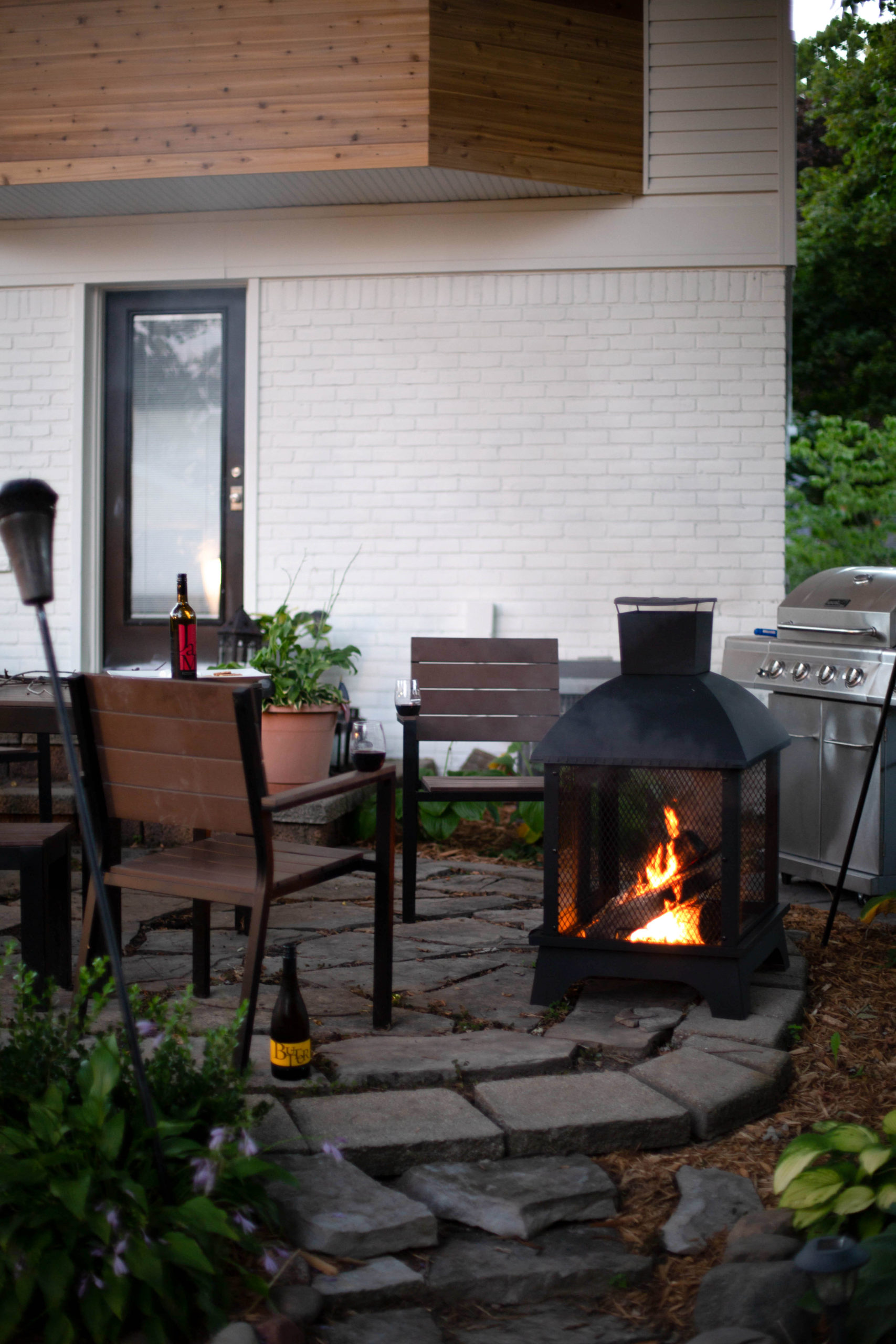 late nights outside by the fire