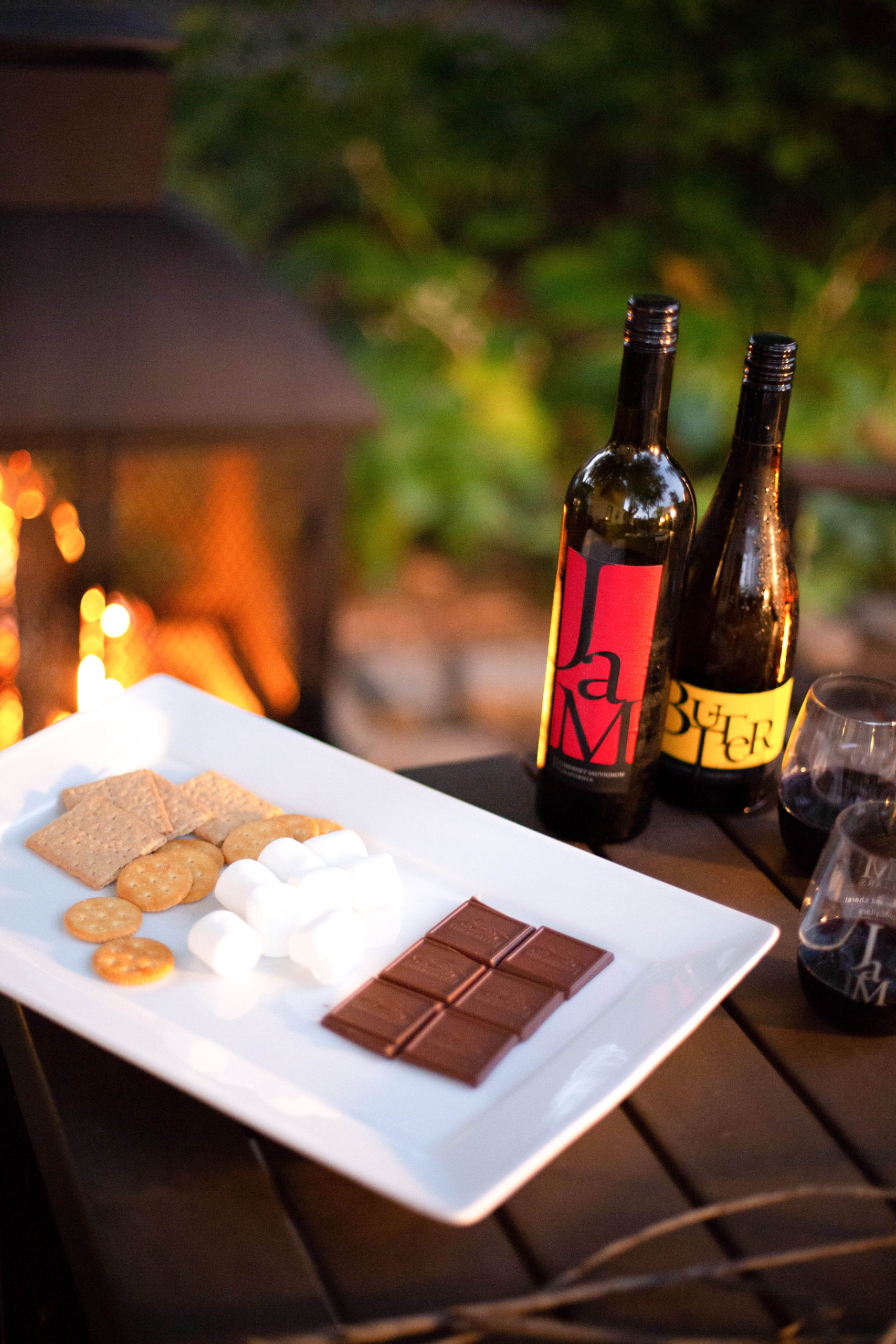 late nights outside by the fire