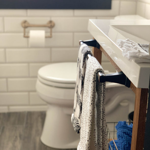 how to mix metals in a bathroom