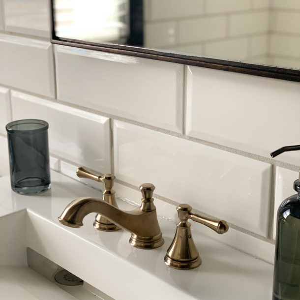 how to mix metals in a bathroom