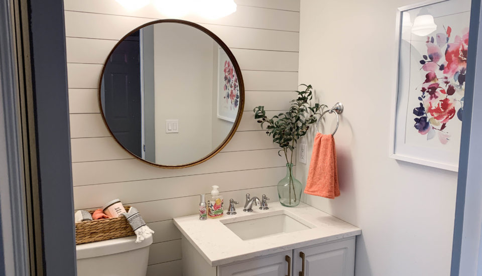 powder room makeover