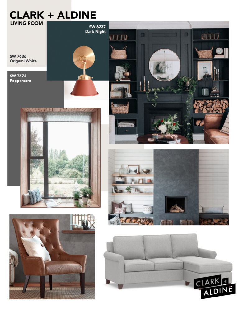 designing a living space with fireplace