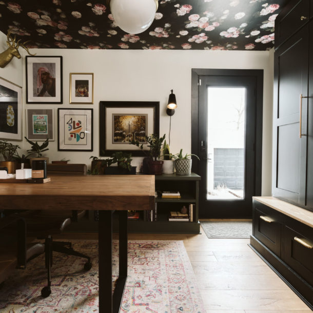 modern custom home office wallpaper ceiling