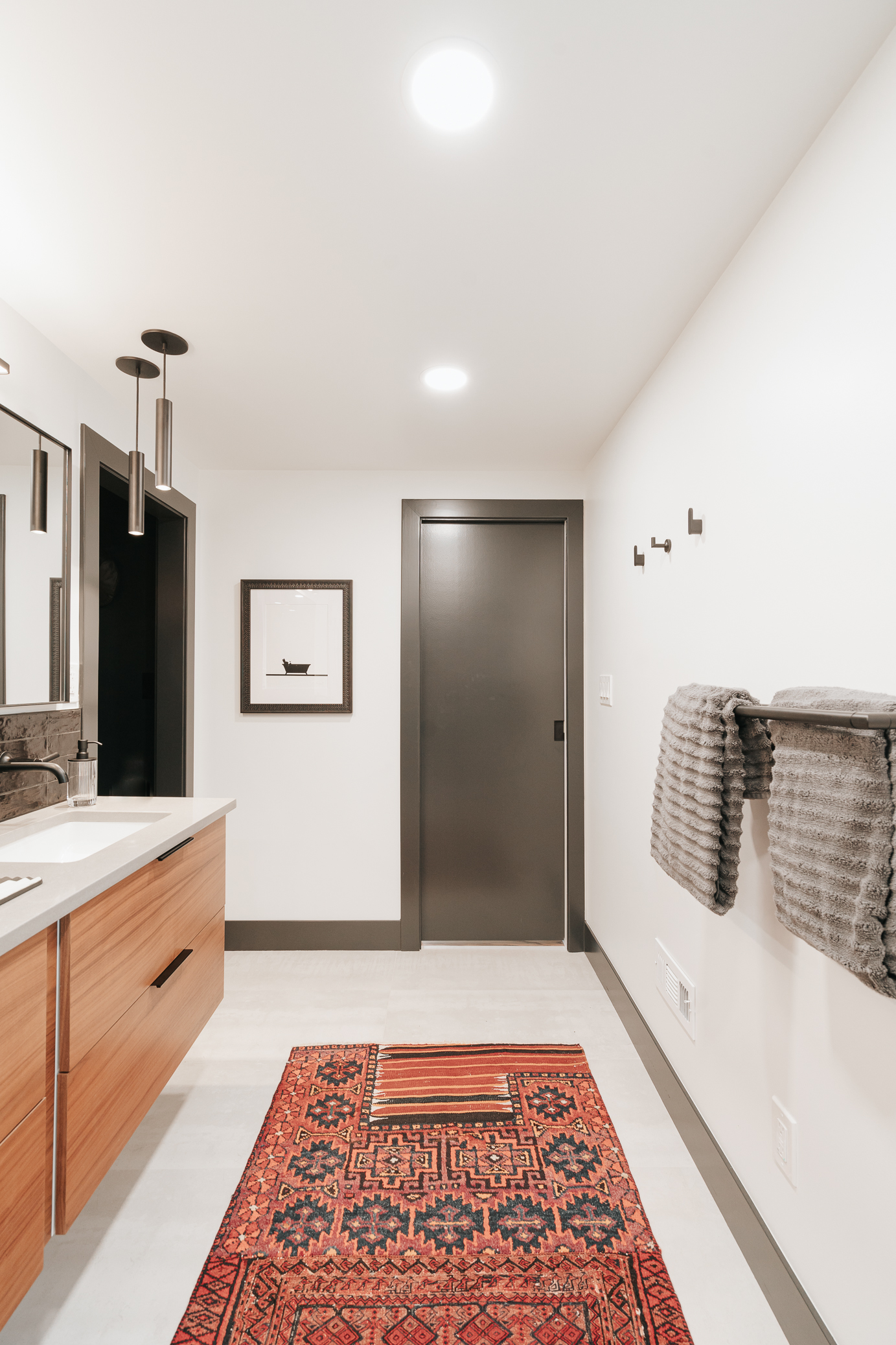 Image a small bathroom remodel pocket doors