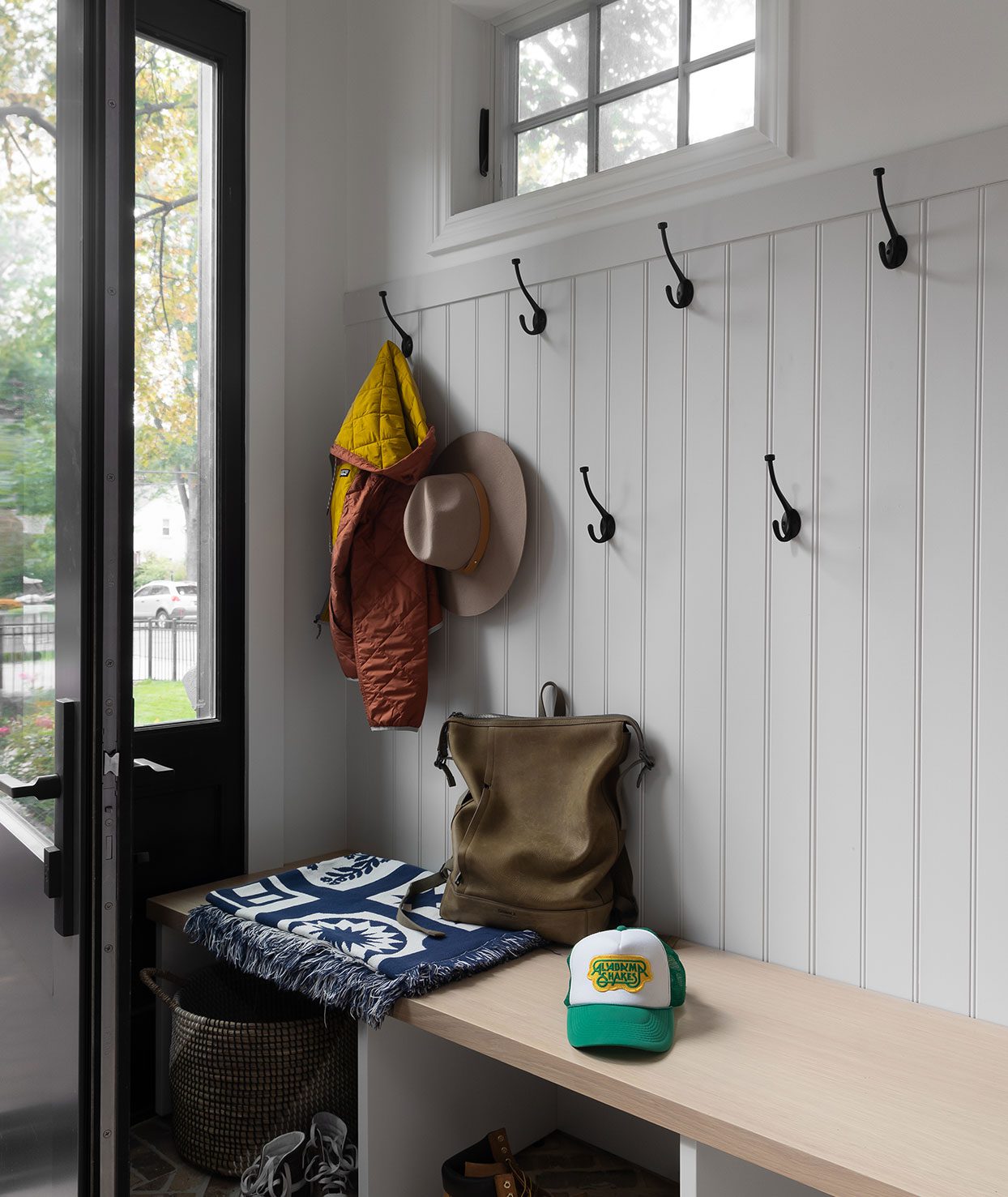 Construction and remodeling by Clark + Aldine – a thoughtfully designed drop-zone showcasing functional pre-construction planning.